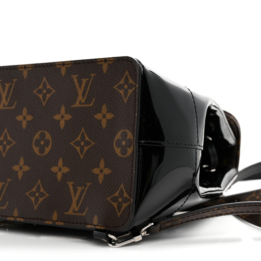Louis Vuitton Patent Monogram Hot Springs Backpack Black