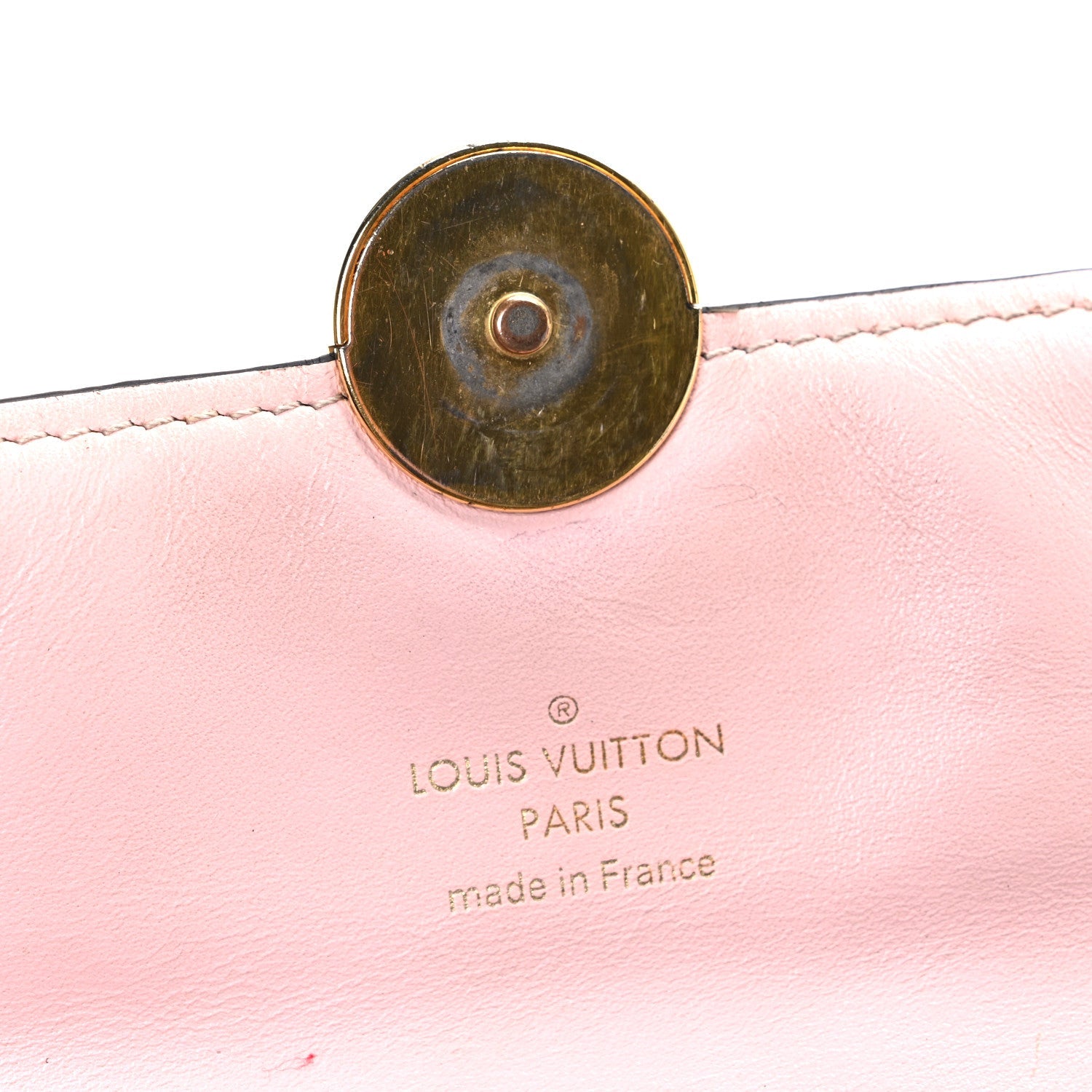 Louis Vuitton Monogram Flore Chain Wallet Rose Ballerine