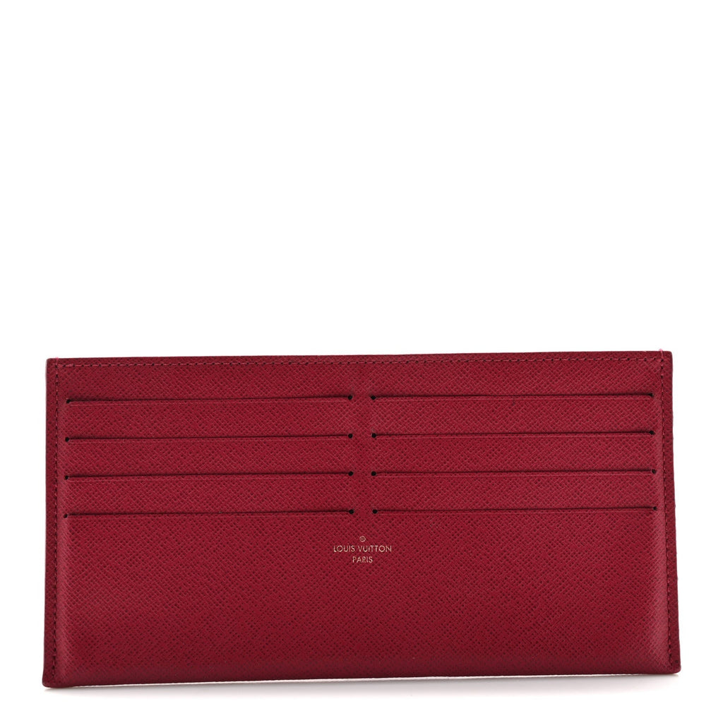 Louis Vuitton Calfskin Pochette Felicie Card Holder Insert Fuchsia