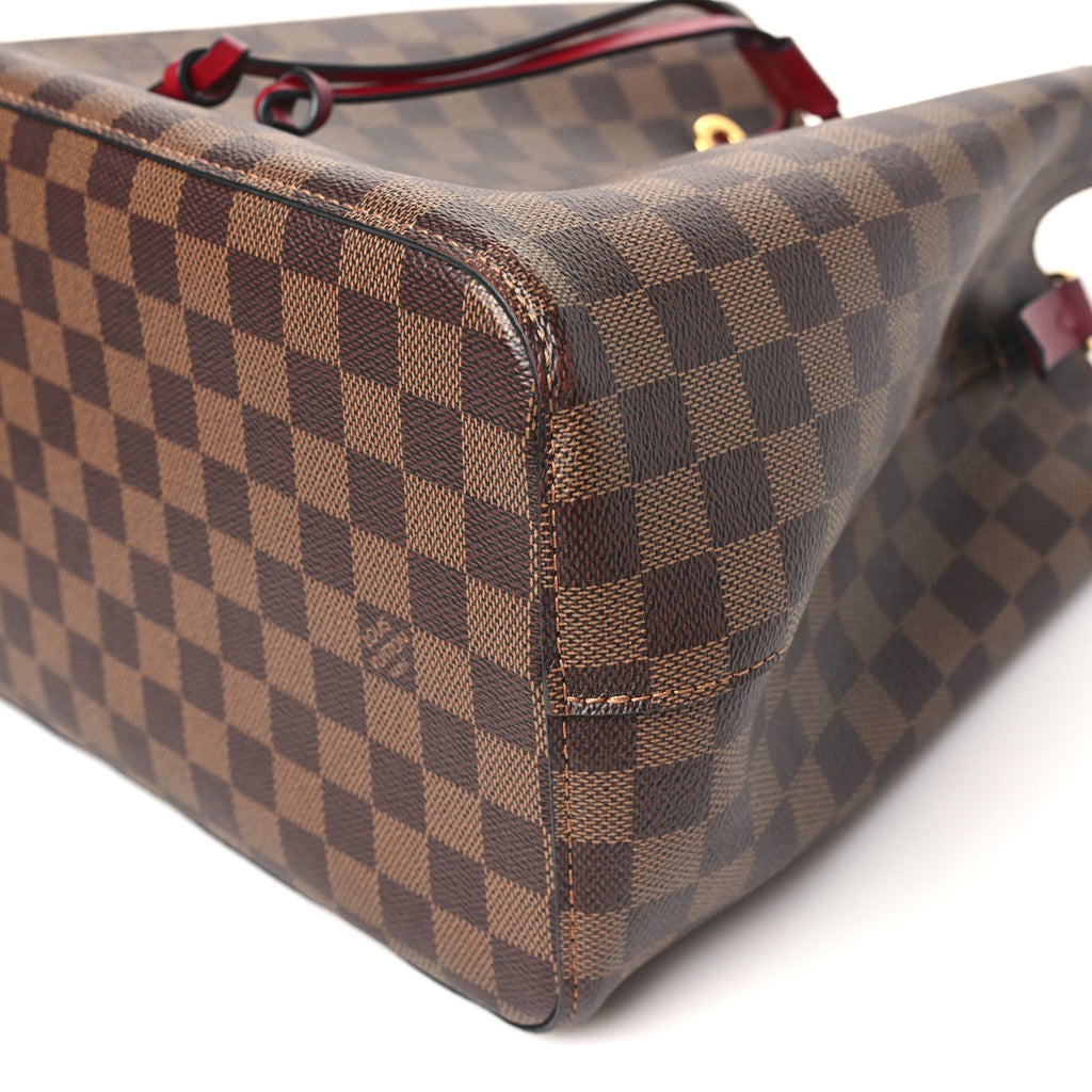 Louis Vuitton Damier Ebene Neonoe MM  Cherry Berry