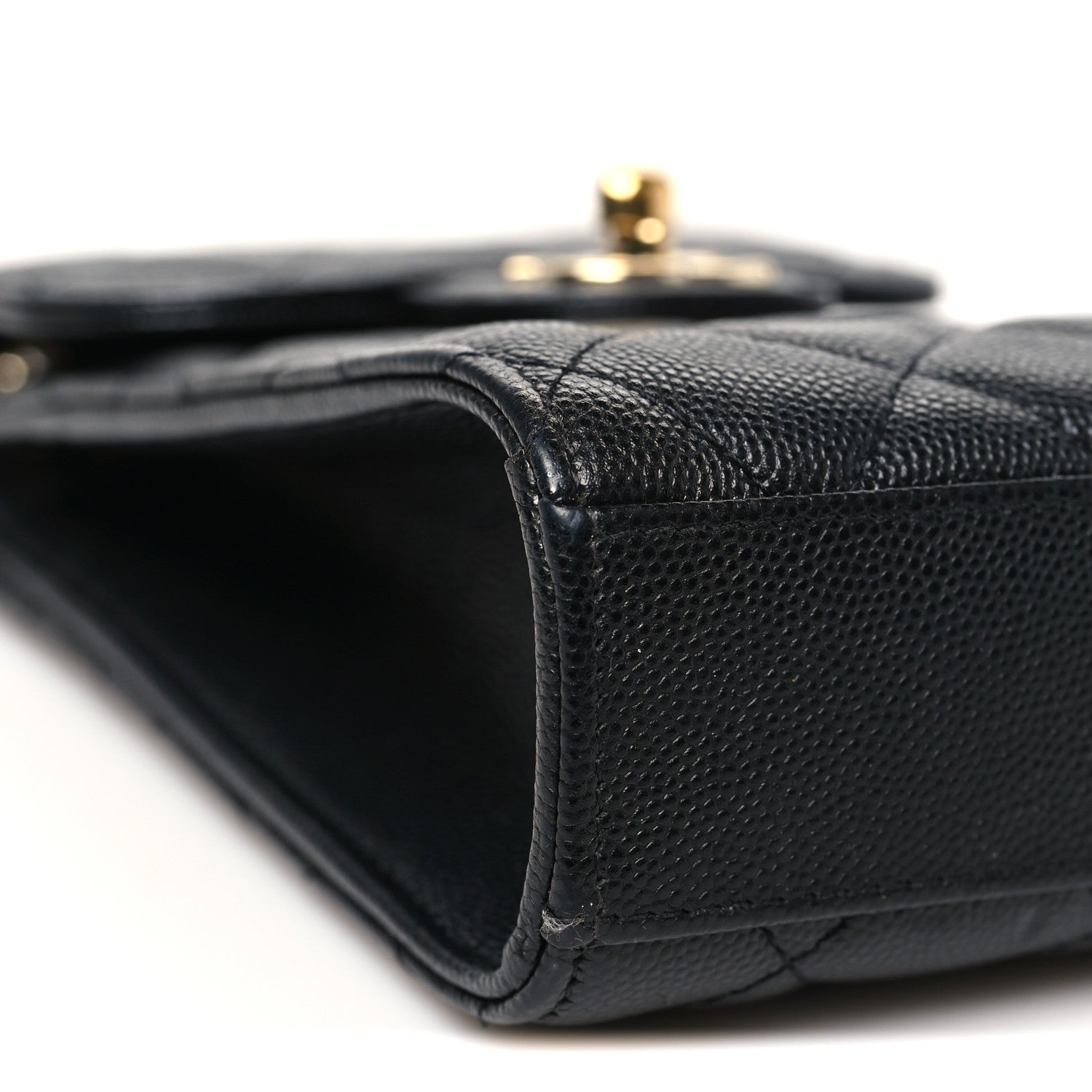 Chanel Caviar Quilted Classic Phone Holder Black