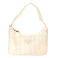 Prada Tessuto Nylon Studded Mini Re-Edition Bag Deserto