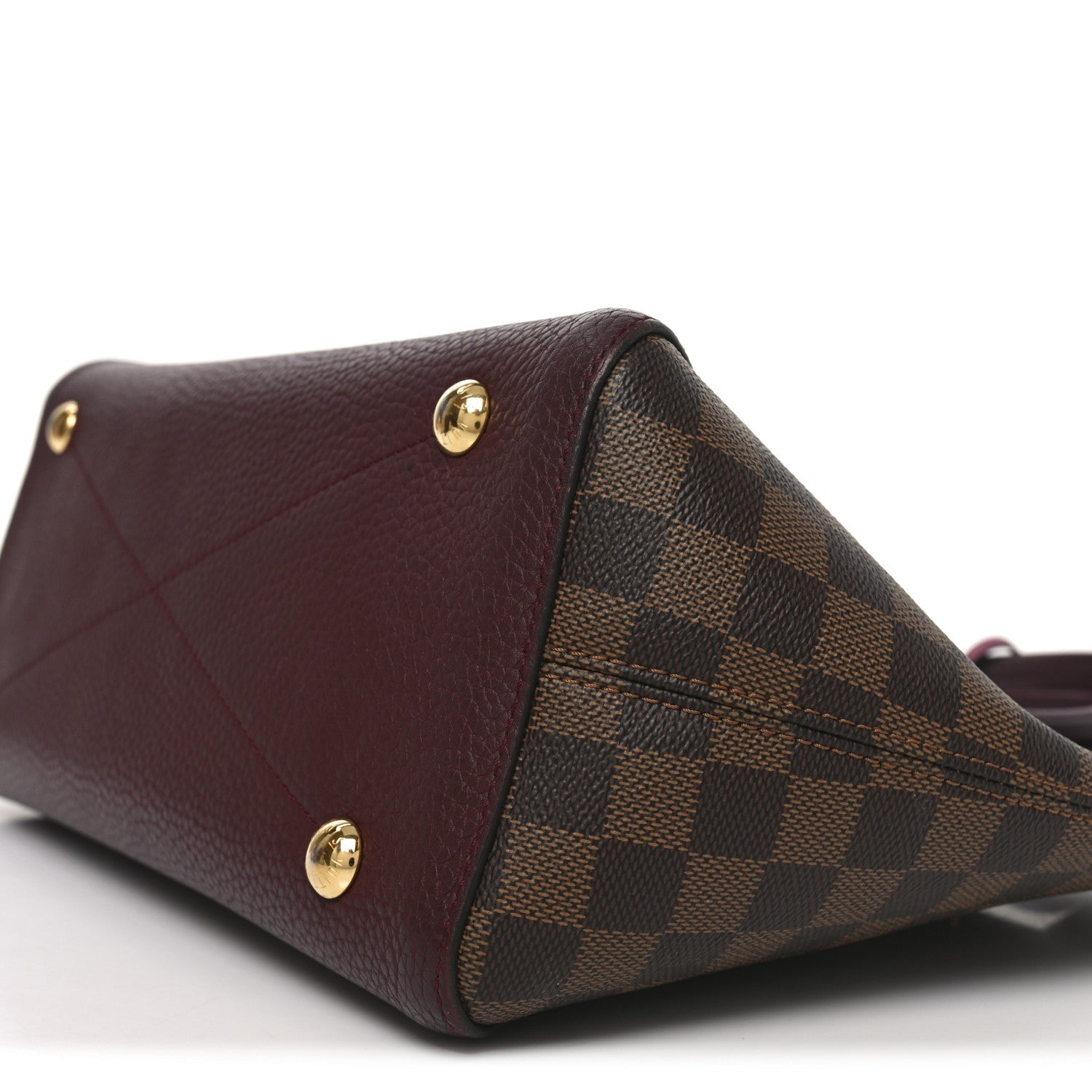 Louis Vuitton Damier Ebene Cuir Taurillon Hyde Park Fuchsia