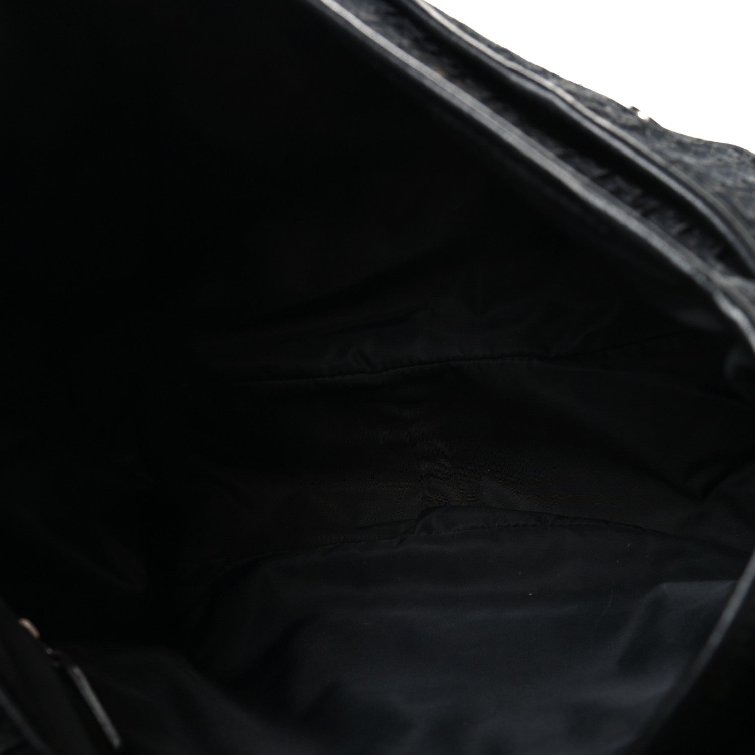 Christian Dior Canvas Diorissimo Buckle Messenger Black