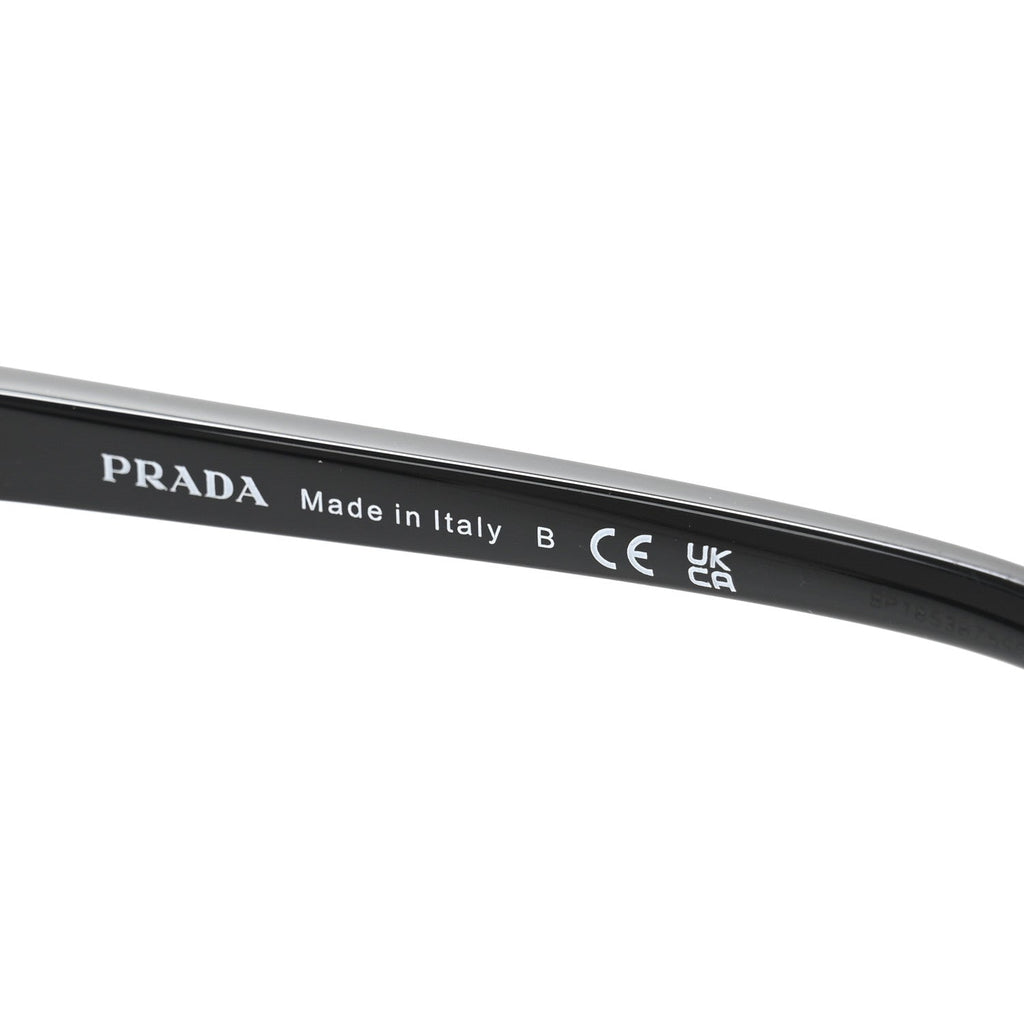 Prada Acetate Rectangular Sunglasses SPR B03 Black