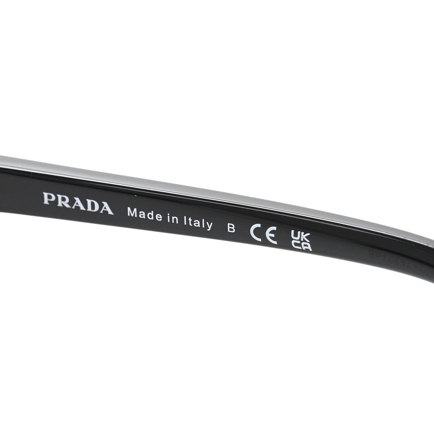 Prada Acetate Rectangular Sunglasses SPR B03 Black