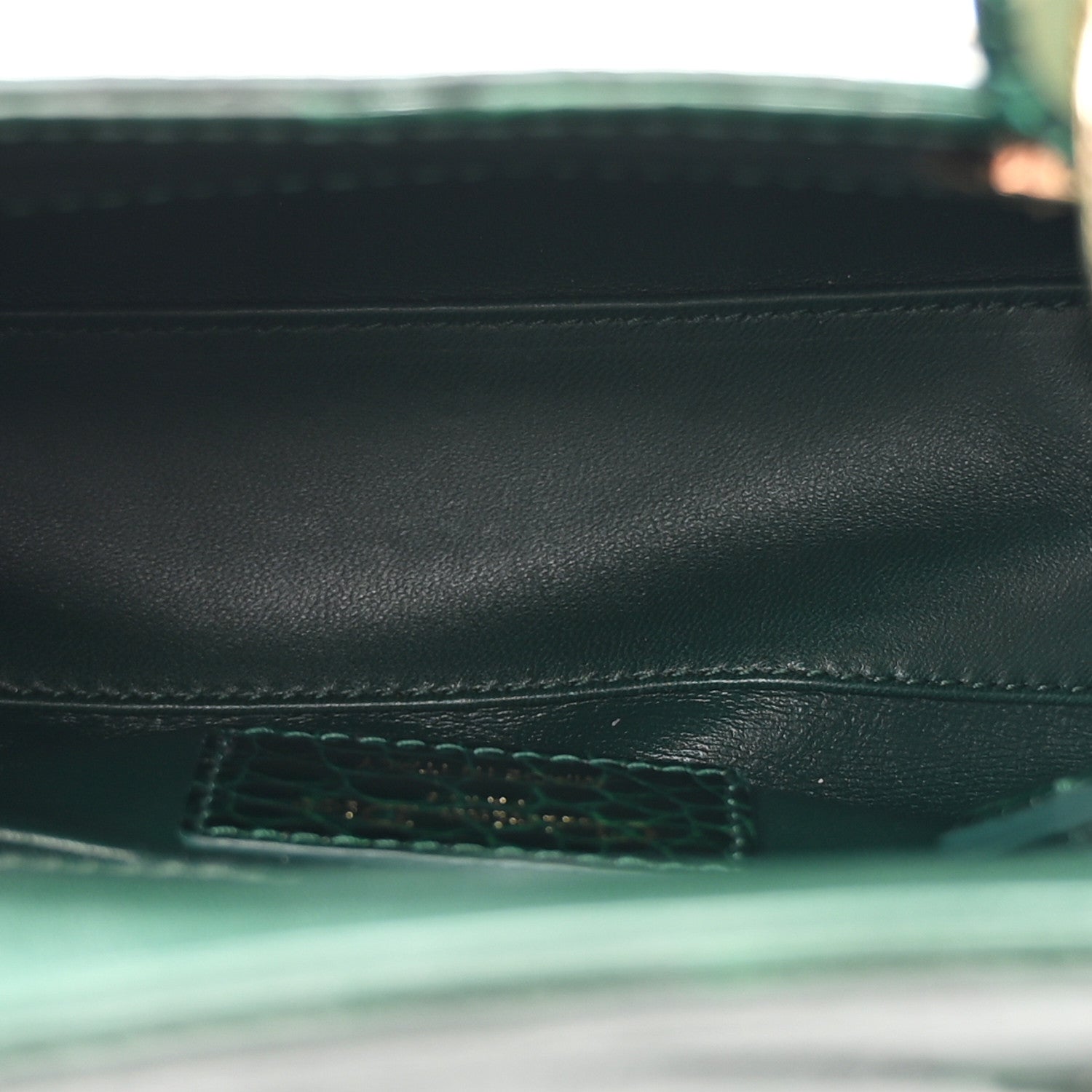 Christian Dior Alligator Crystal Mini Lady Dior Dark Green
