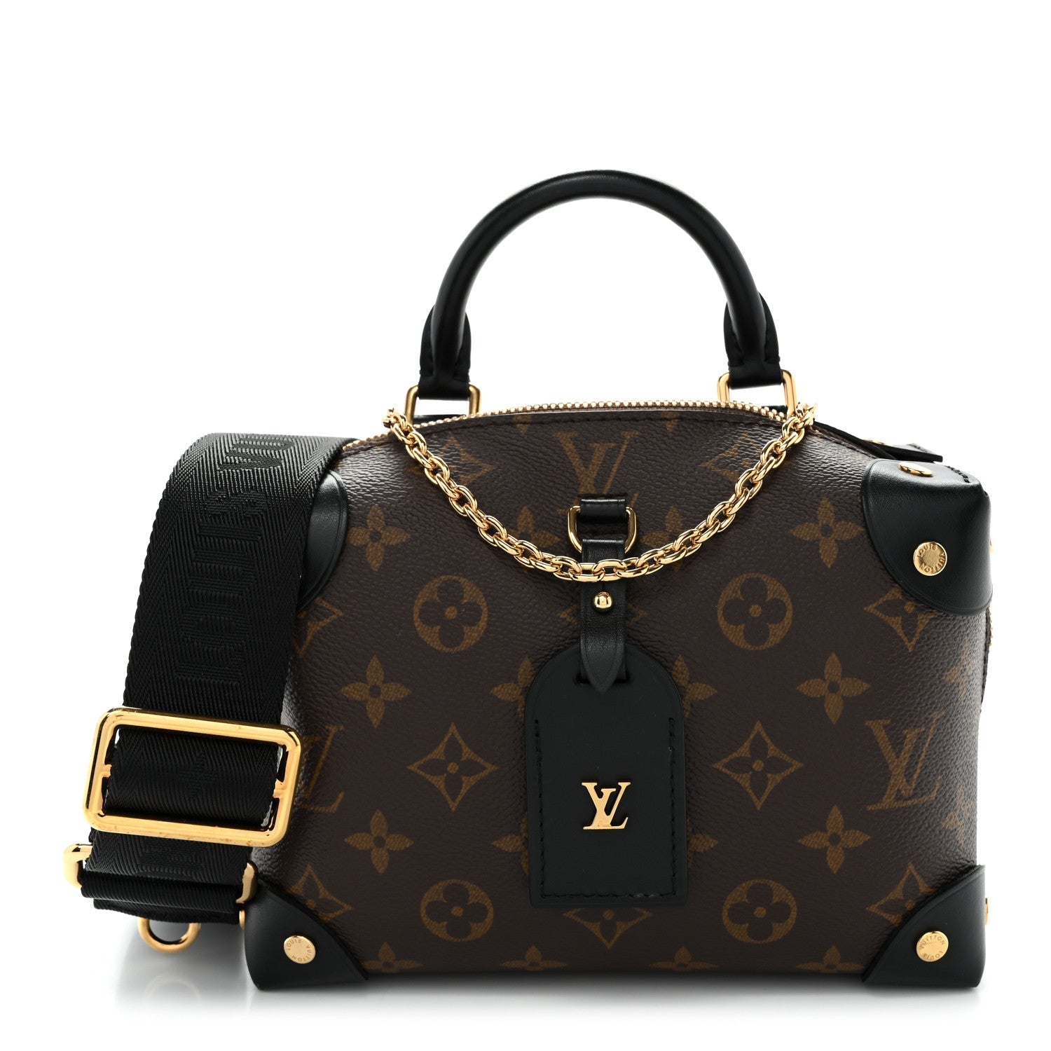 Louis Vuitton Monogram Petite Malle Souple Black