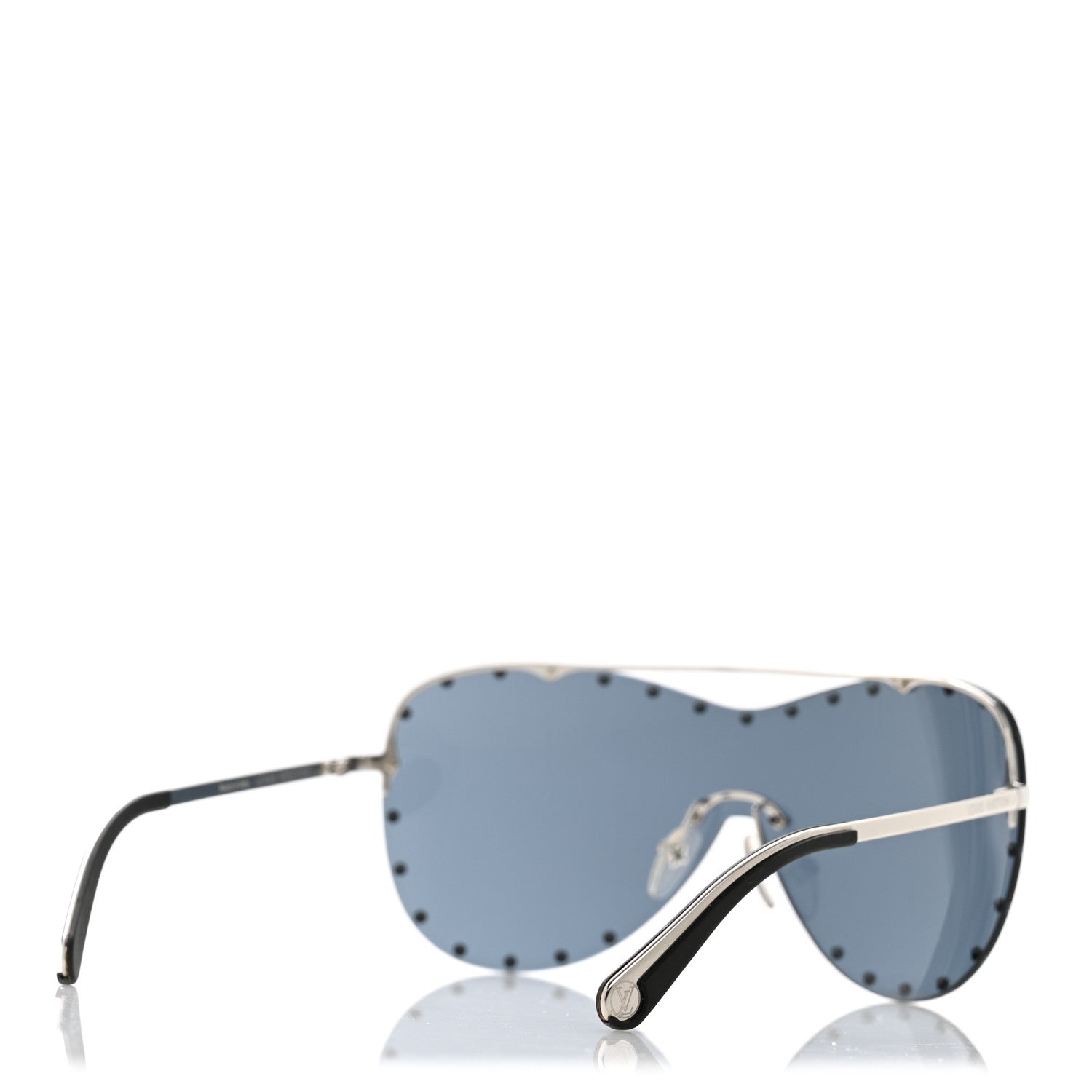 Louis Vuitton Metal The Party Shield Sunglasses Z1056E Black
