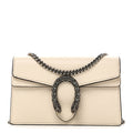 Gucci Dollar Calfskin Crystal Super Mini Dionysus Shoulder Bag Mystic White Black Diamond