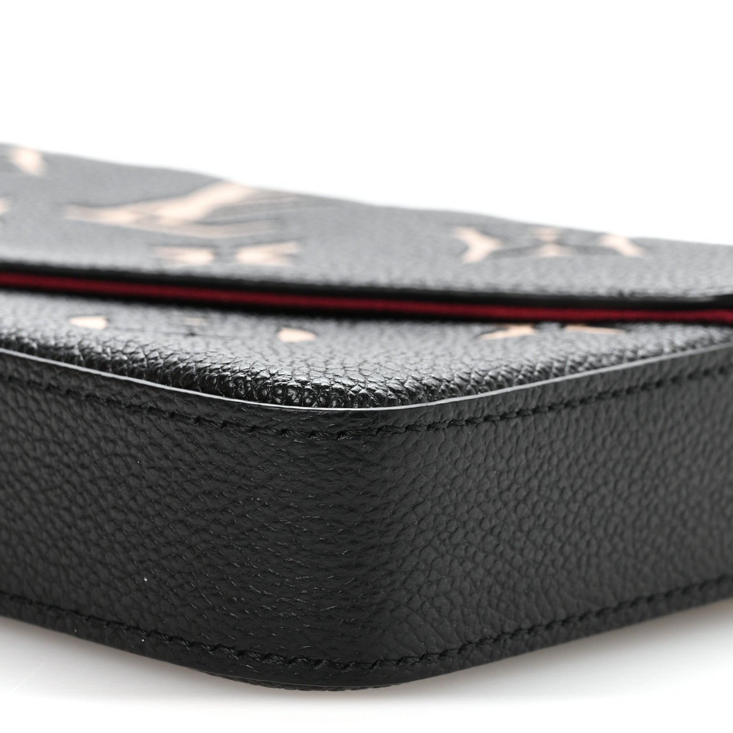 Louis Vuitton Empreinte Monogram Giant Felicie Pochette Black Beige