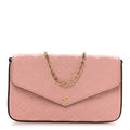 Louis Vuitton Empreinte Pochette Felicie Chain Wallet Rose Poudre