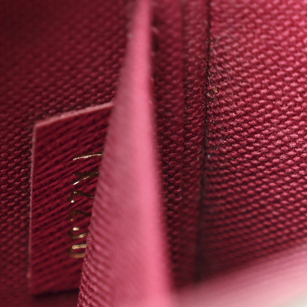 Louis Vuitton Monogram Pochette Felicie Chain Wallet Fuchsia