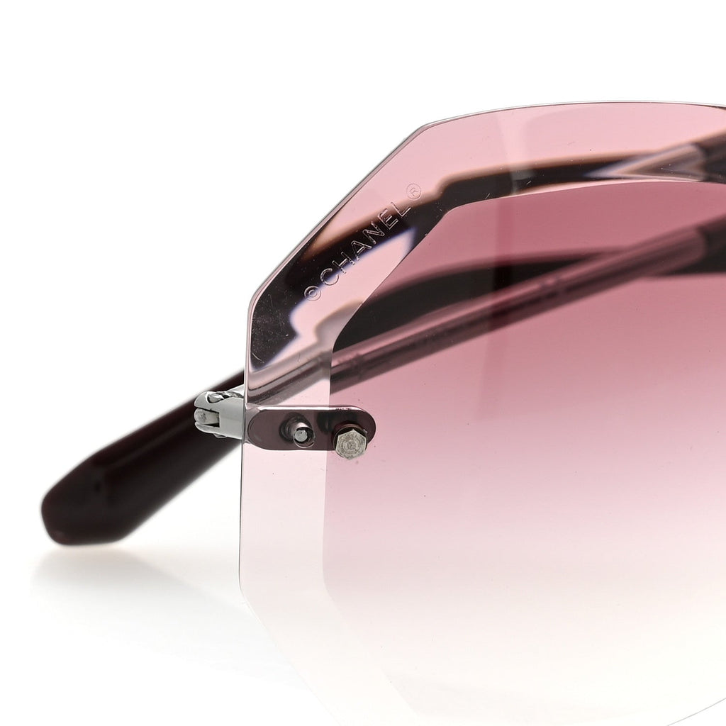 Metal Spring Round Sunglasses 4220 Pink