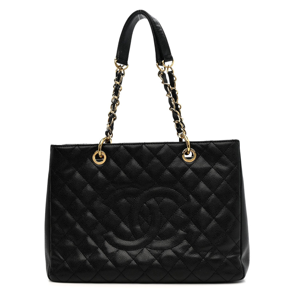 Chanel Caviar Quilted Grand Shopping Tote GST Black