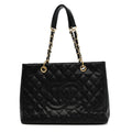 Chanel Caviar Quilted Grand Shopping Tote GST Black