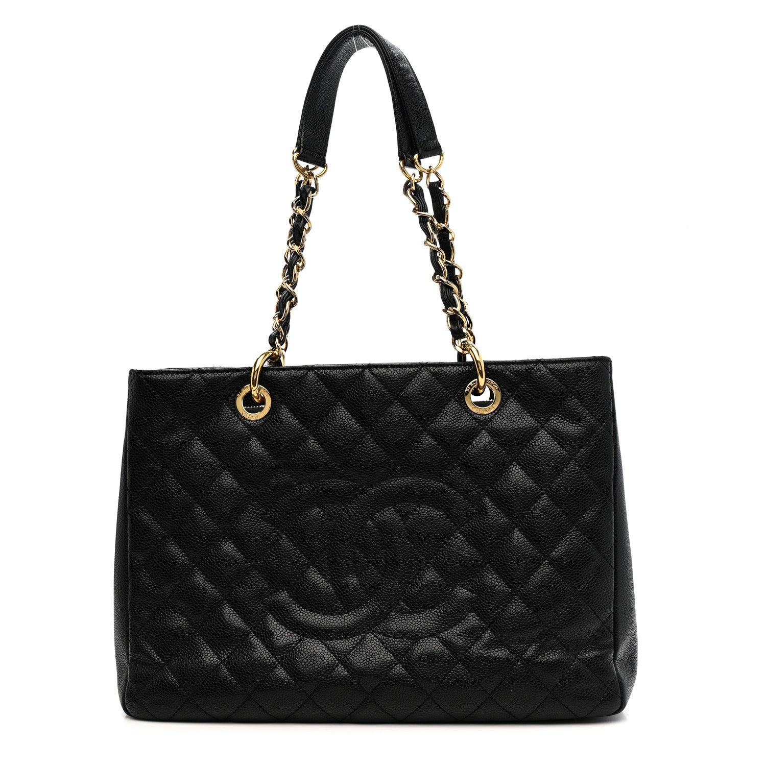 Chanel Caviar Quilted Grand Shopping Tote GST Black