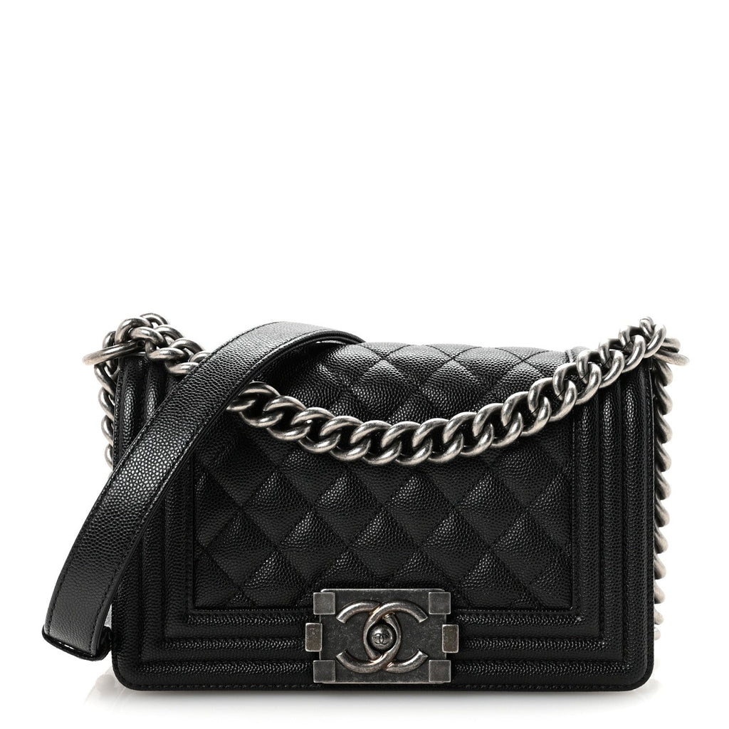 Chanel Caviar Quilted Small Boy Flap Black