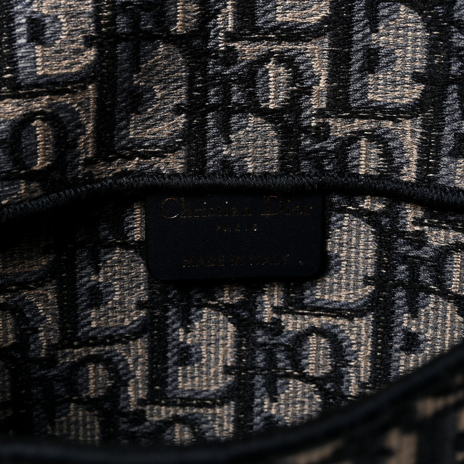 Christian Dior Oblique Slim Saddle Pouch Blue