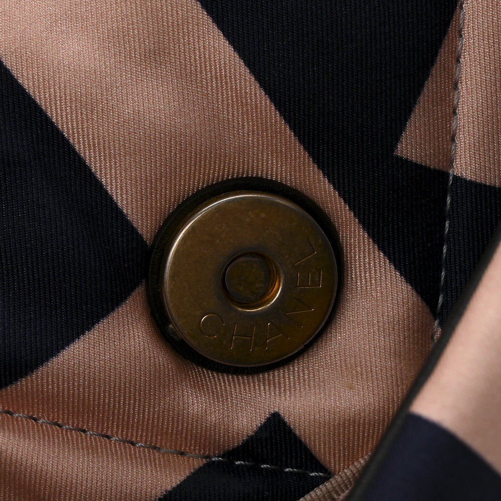 Chanel Silk Maxi Scarf Chanel 19 Flap Black Blue White