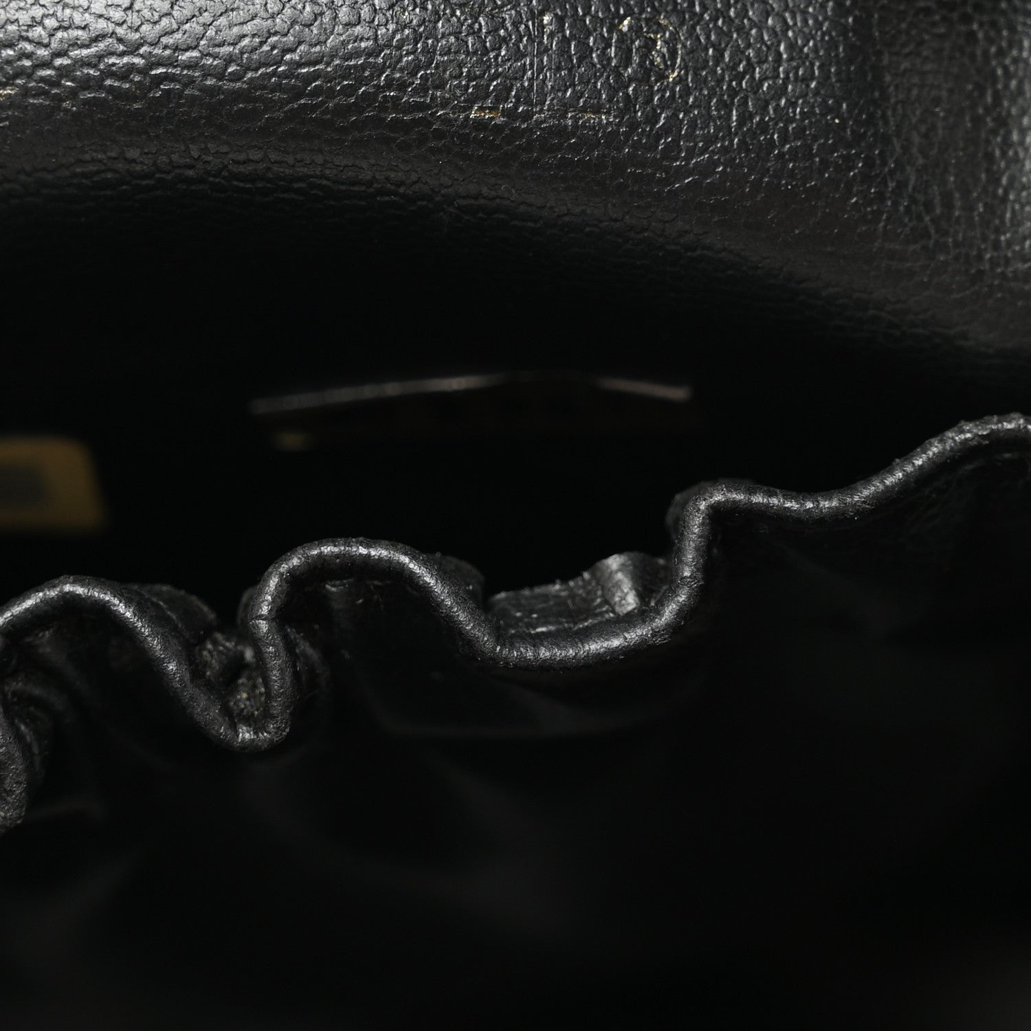 Calfskin Vanity Cosmetic Bag Black