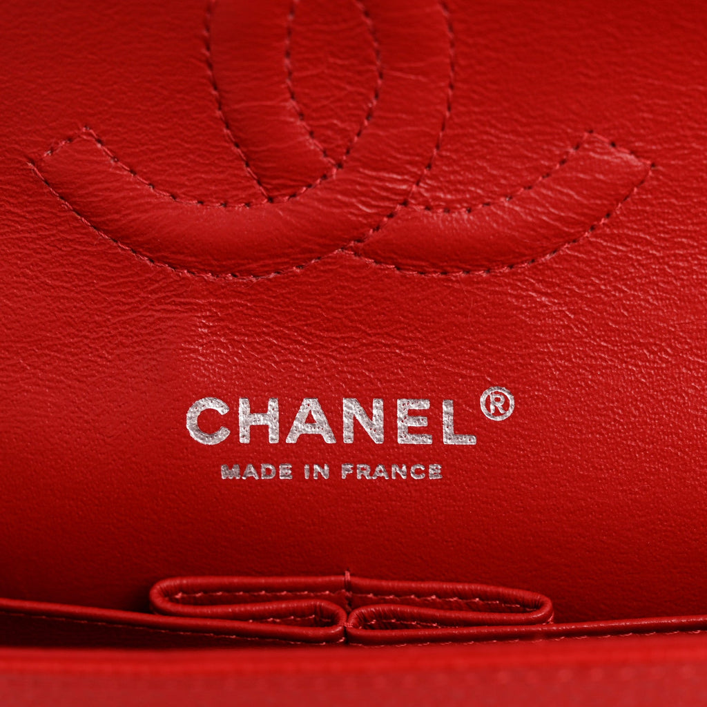 Chanel Caviar Quilted Medium Double Flap Red