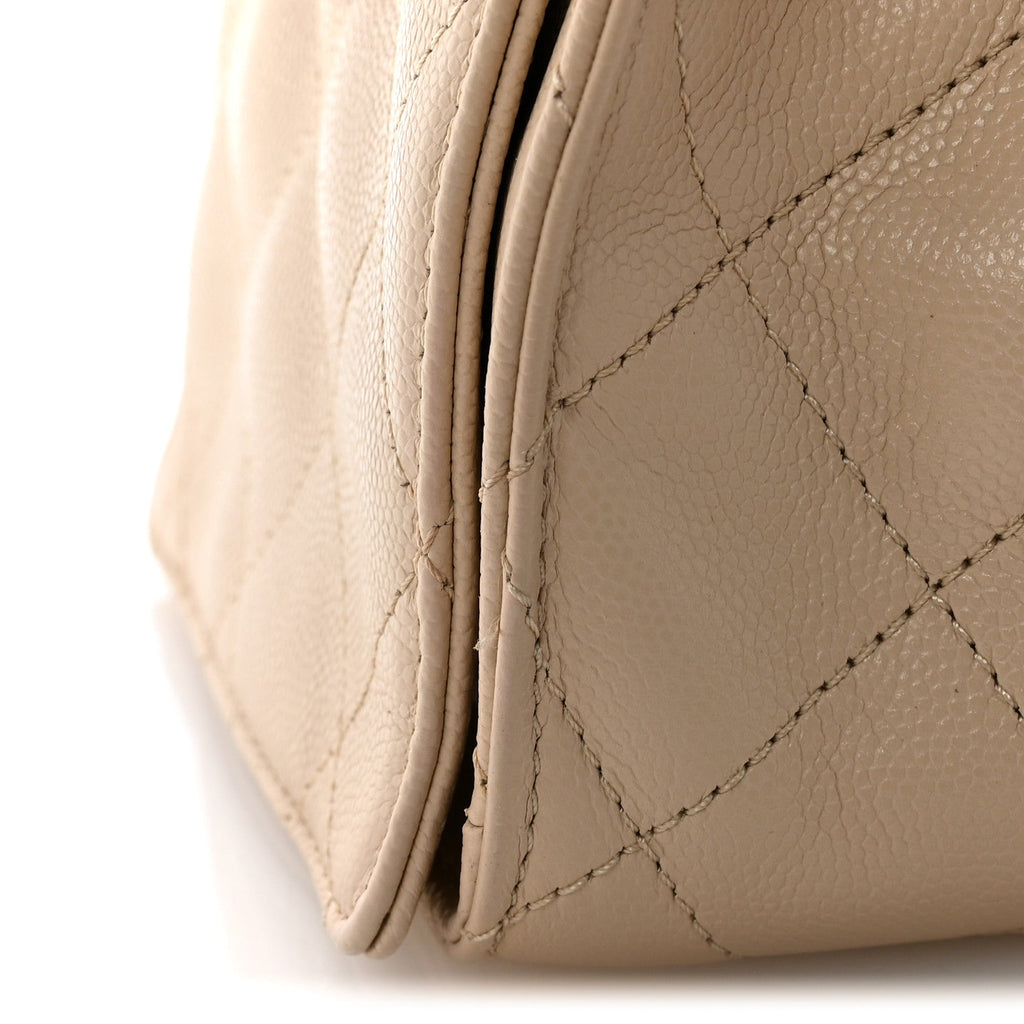 Chanel Caviar Quilted Small Chanel 25 Handbag Beige