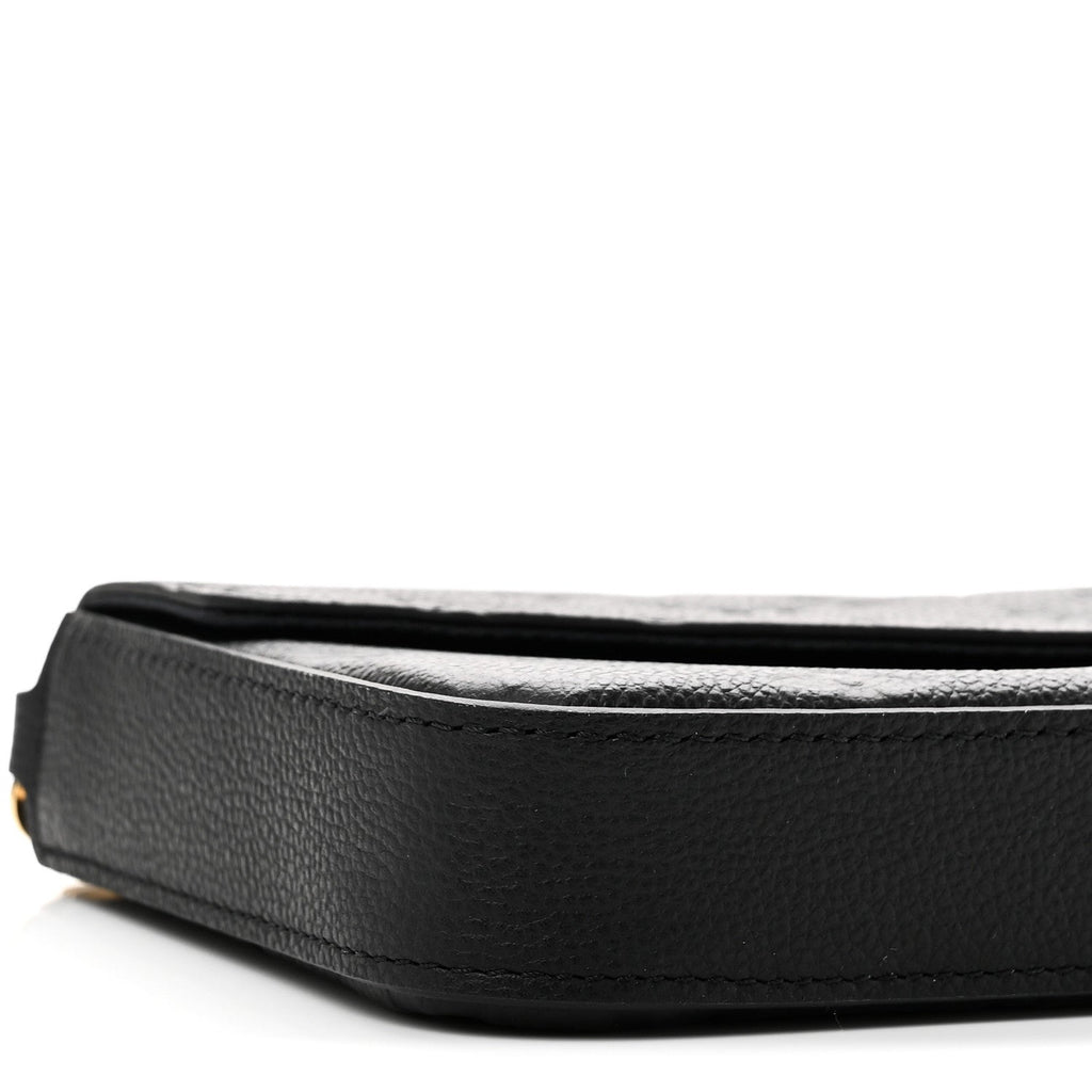 Louis Vuitton Empreinte Pochette Felicie Chain Wallet Black