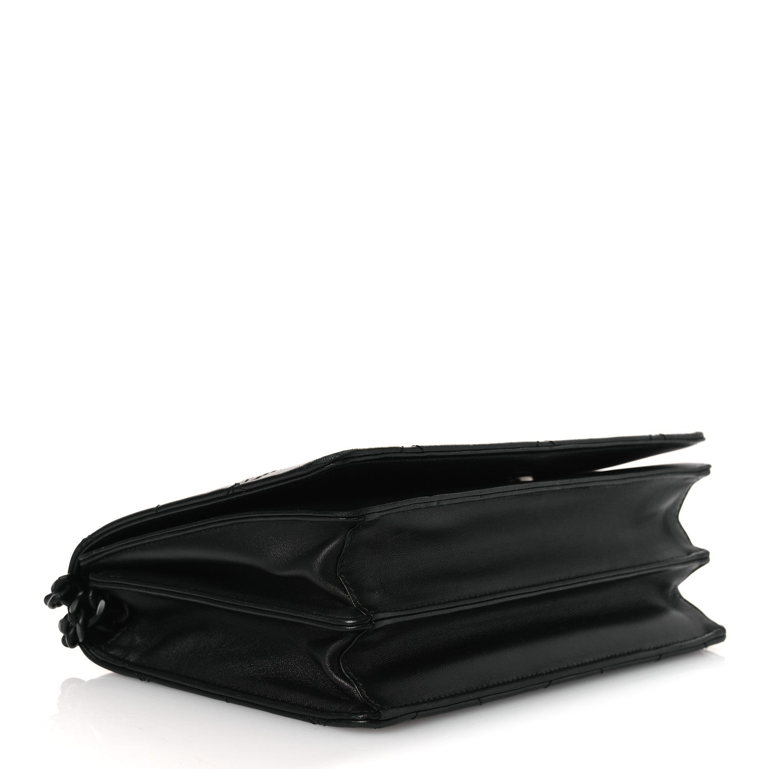 Prada Nappa Triangle Stitched Spectrum Shoulder Bag Black