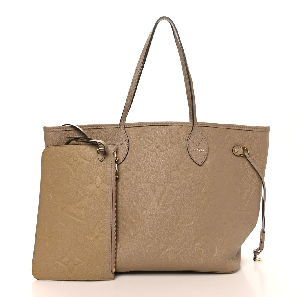 Louis Vuitton Empreinte Monogram Giant Neverfull MM Tourterelle
