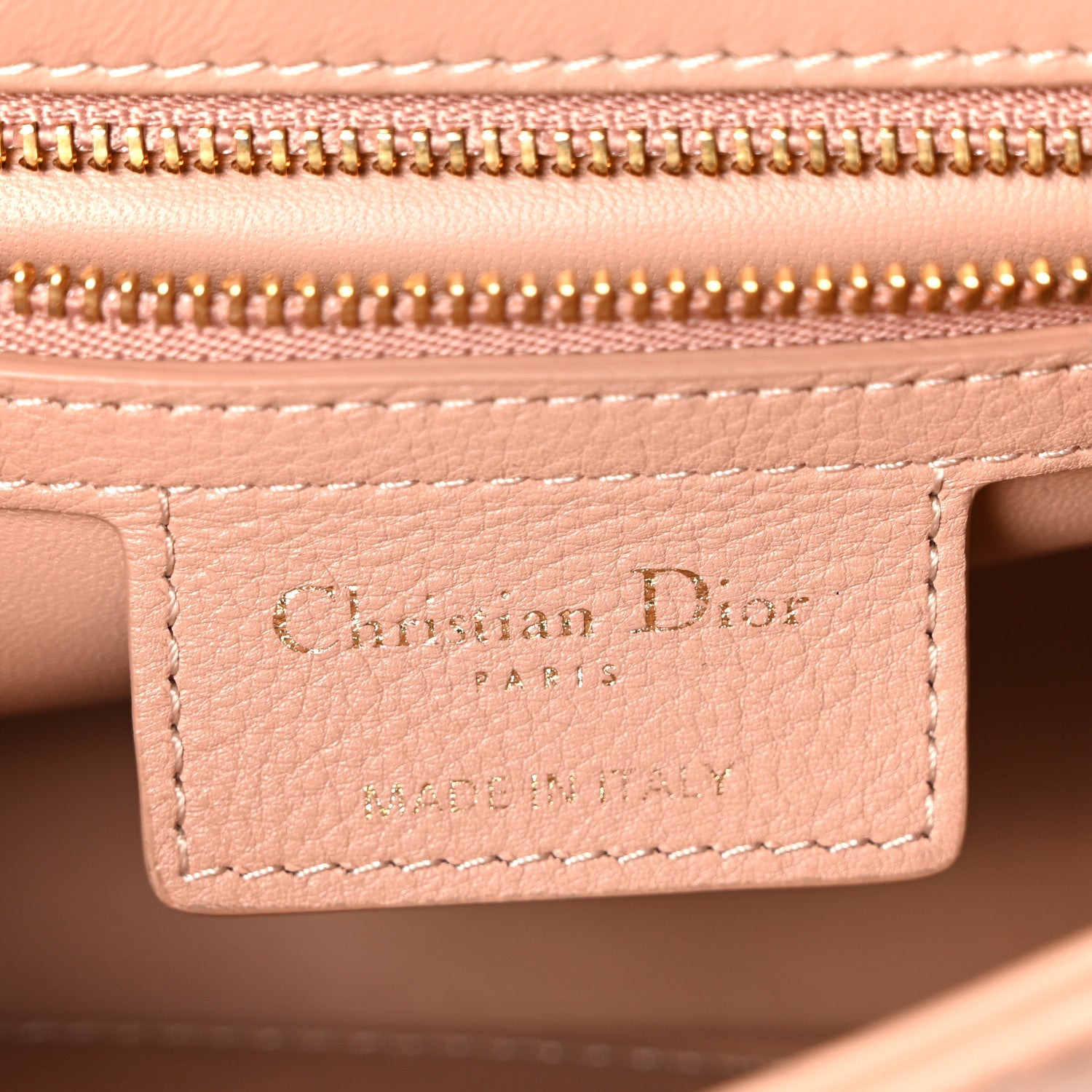 Christian Dior Calfskin Cannage Small Caro Bag Rose De Vents