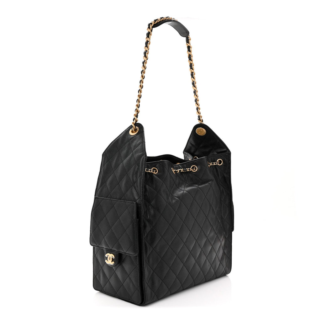 Chanel Caviar Quilted Medium Chanel 25 Handbag Black