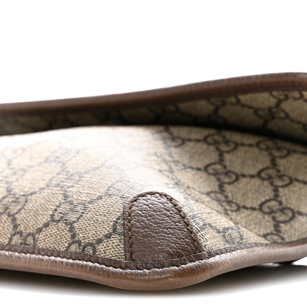 Gucci GG Supreme Monogram Neo Vintage Web Belt Bag Brown
