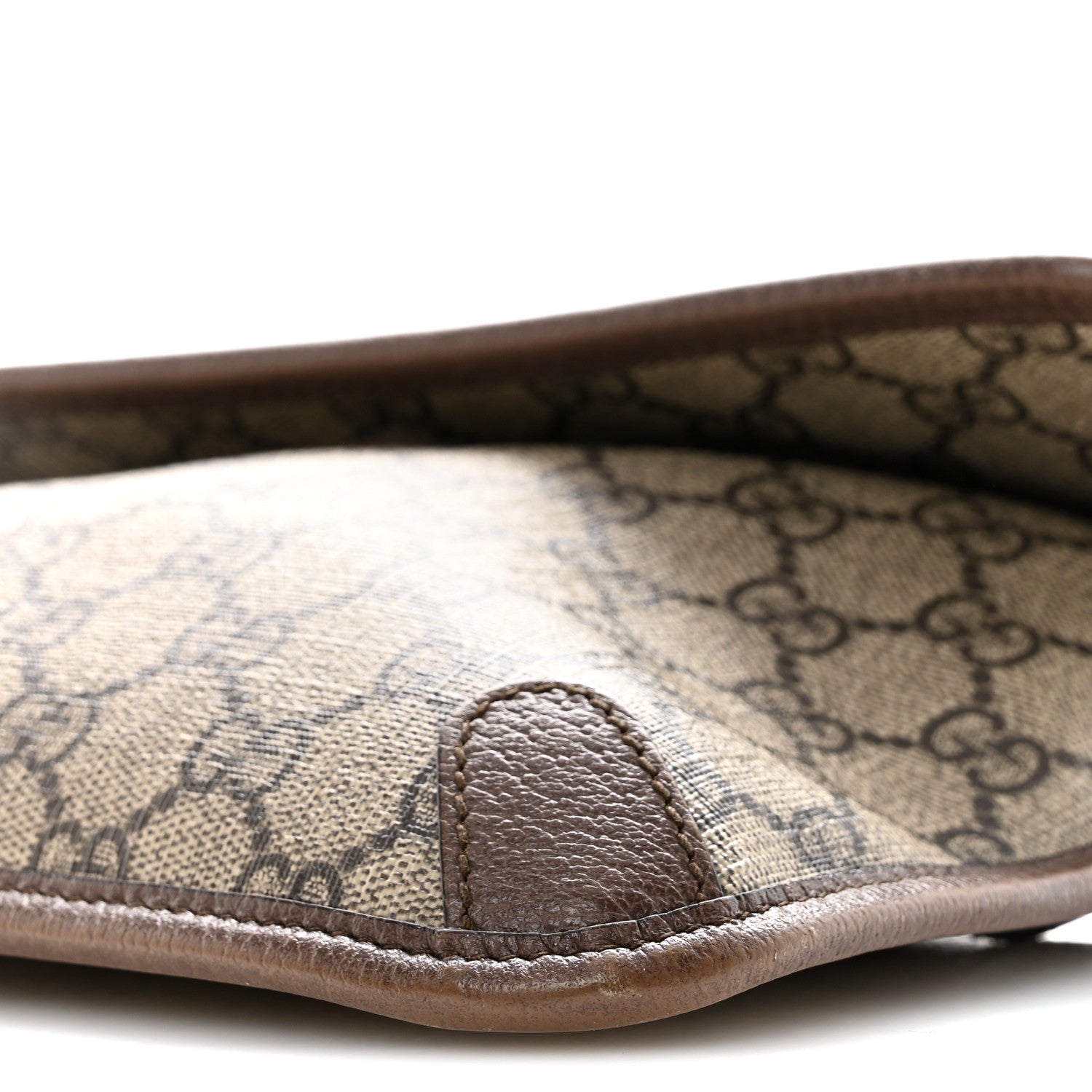 Gucci GG Supreme Monogram Neo Vintage Web Belt Bag Brown