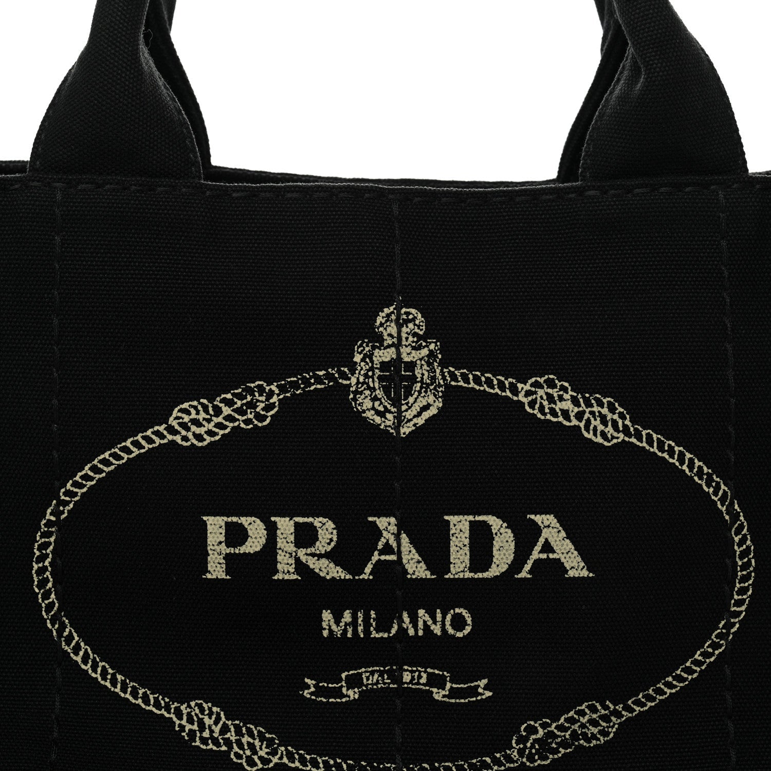 Prada Canapa Logo Tote Black
