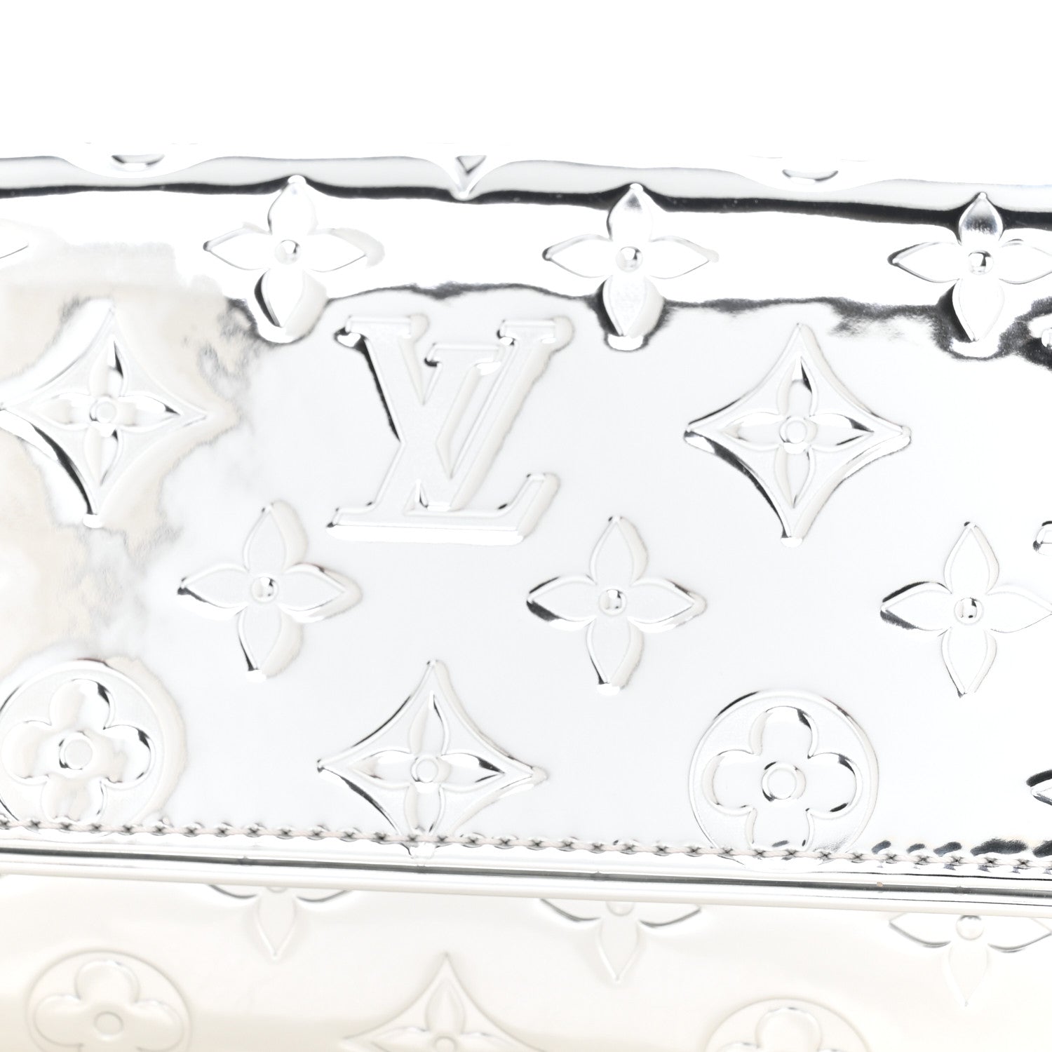Louis Vuitton Monogram Miroir Pochette Twin Silver