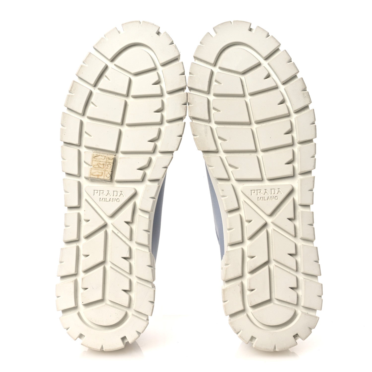 Prada Re-Nylon Gabardine Triangle Logo Double Wheel 50mm Sneakers 38 Cielo