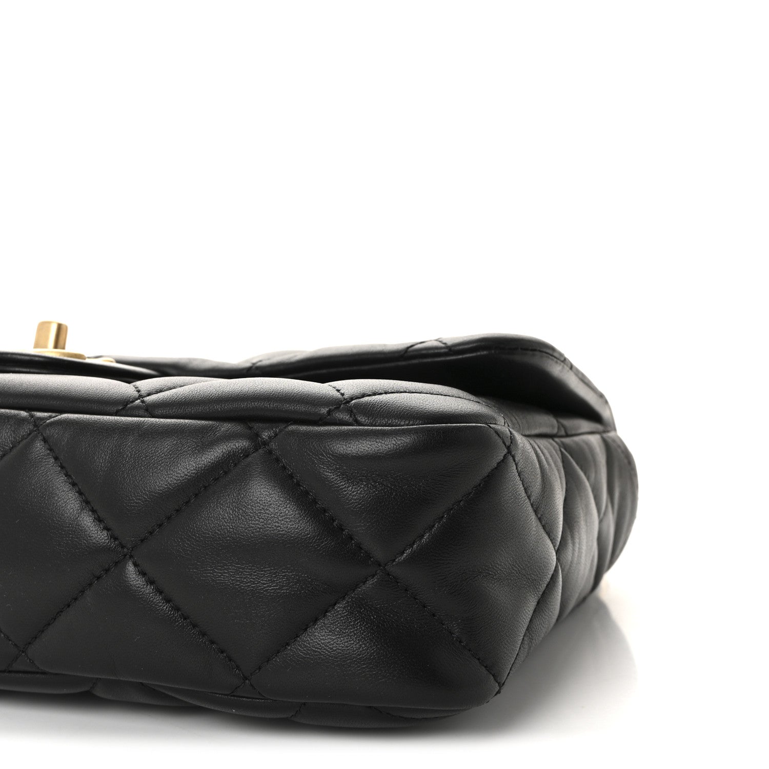 Chanel Lambskin Quilted Large CC Funky Town Flap Black