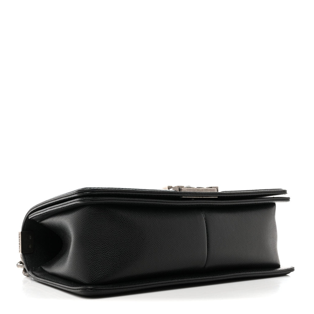 Chanel Caviar Quilted Medium Boy Flap Black