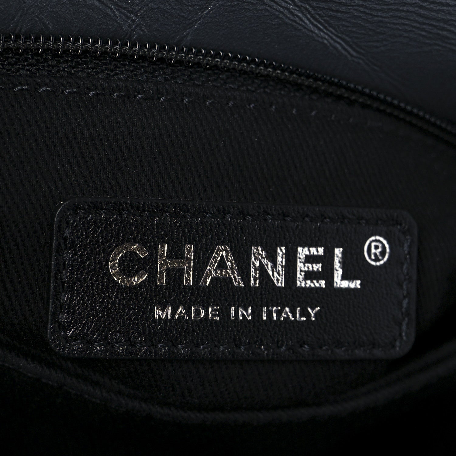 Chanel Metallic Aged Calfskin Quilted Mini Coco Handle Flap Charcoal