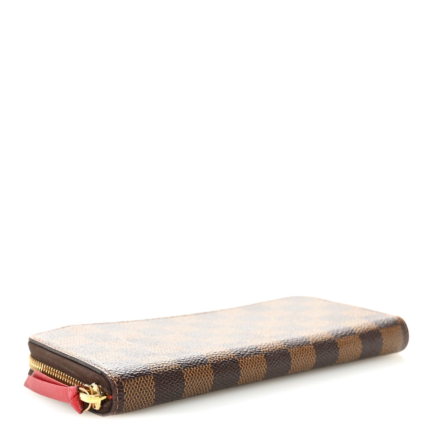 Louis Vuitton Damier Ebene Clemence Wallet Cherry