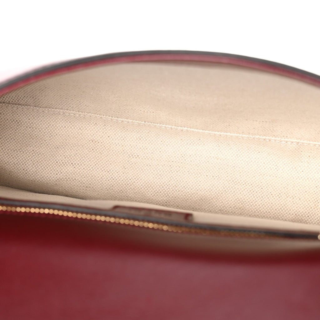 Gucci Calfskin Blondie Medium Shoulder Bag Dark Red
