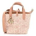 Christian Dior Tweed Cannage Small Vertical Toujours Rose des Vents