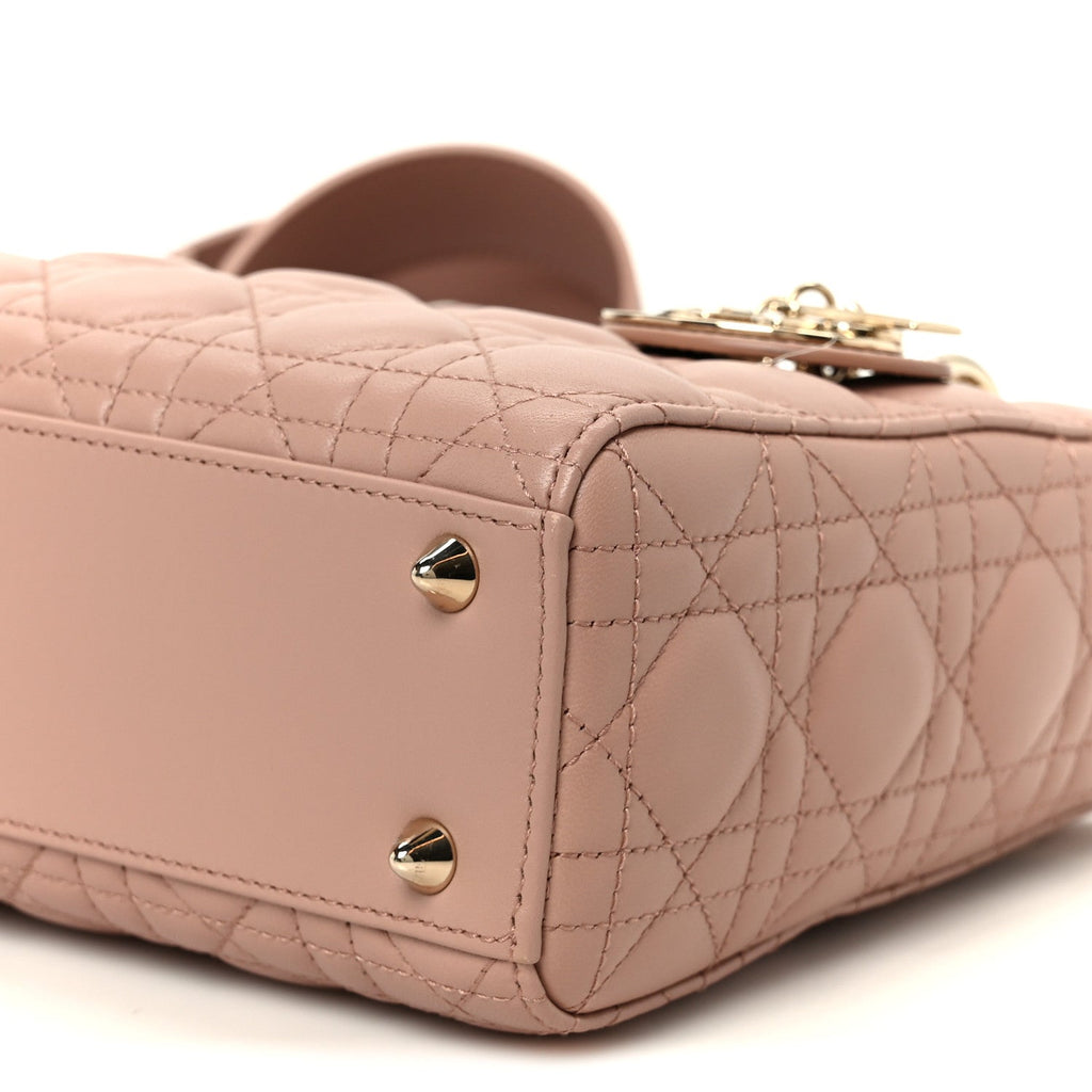 Christian Dior Lambskin Cannage Small My ABCDior Lady Dior Fard