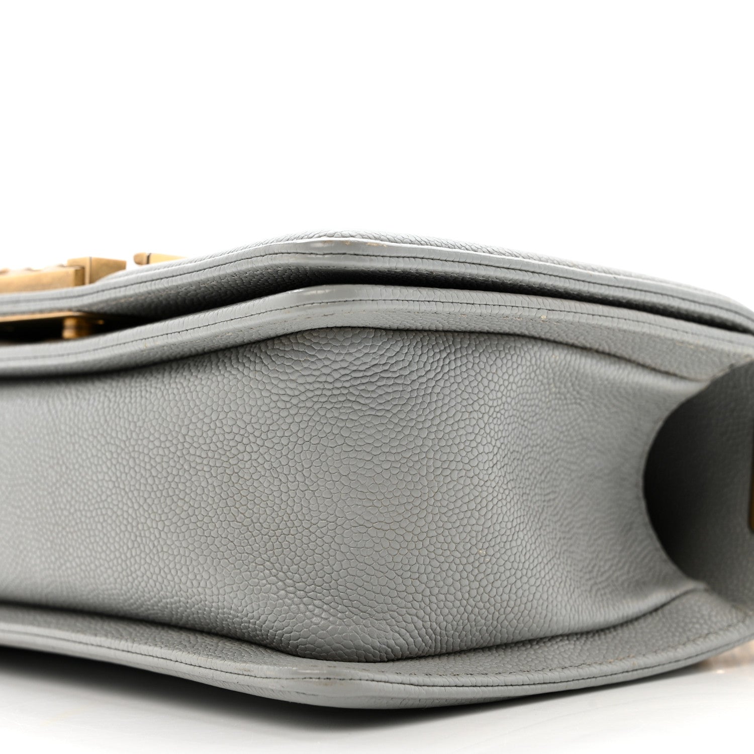 Chanel Caviar Quilted Small Boy Flap Light Grey
