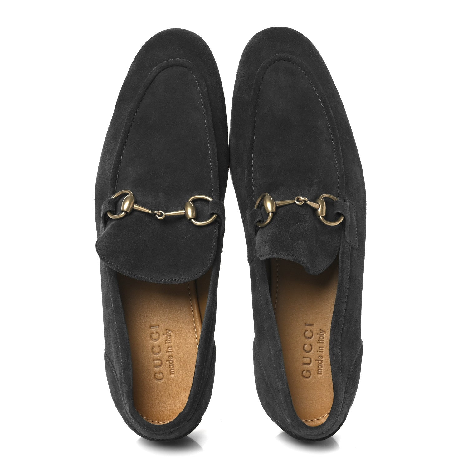 Gucci Suede Horsebit Mens Jordaan Loafers 9.5 Green