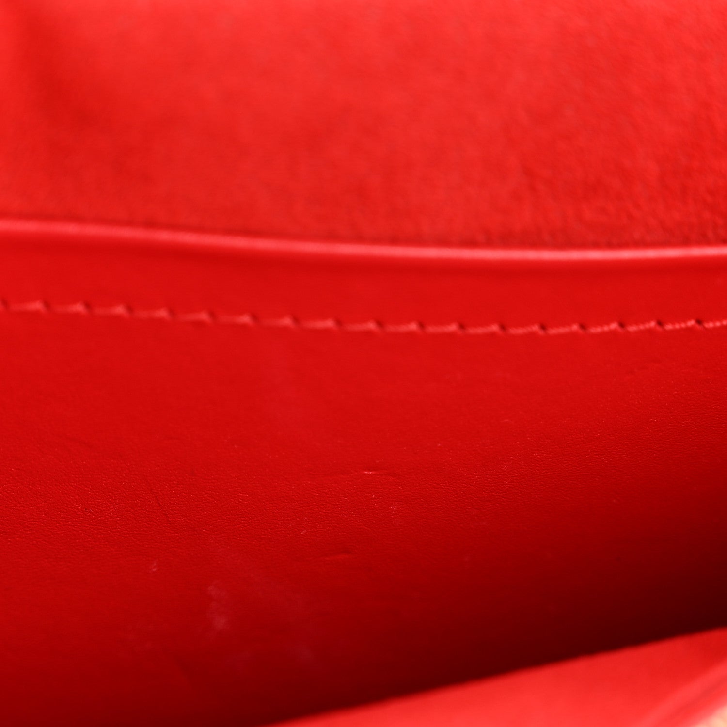 Louis Vuitton Calfskin Chain Louise MM Red