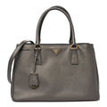 Prada Saffiano Lux Medium Tote Grafite