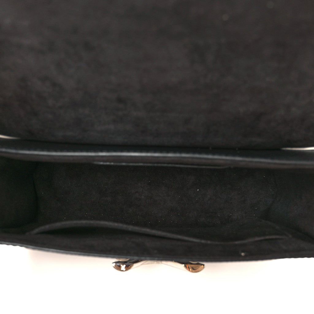 Louis Vuitton Epi Embroidered Twist Shoulder Bag MM  Black