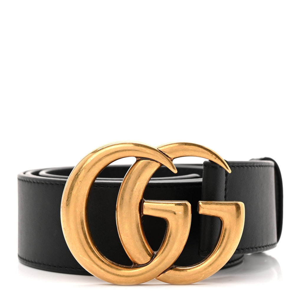 Gucci Calfskin Double G 40mm Belt 85 34 Black